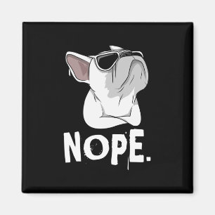 Frenchie Weißer Französischer Bulldogge Magnet