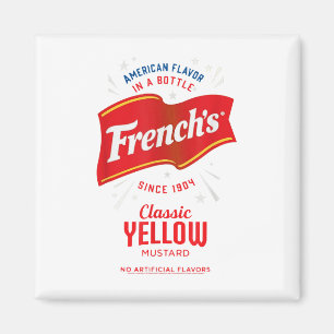 Frenchs Gelbes Mustard Label Feinschmecker Kostüm Magnet