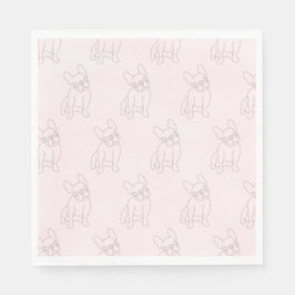 Frenchys wissen, wie man Party, Servietten Bulldog