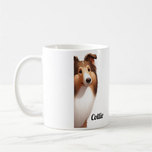 Frendily Collie Dog Kaffeetasse