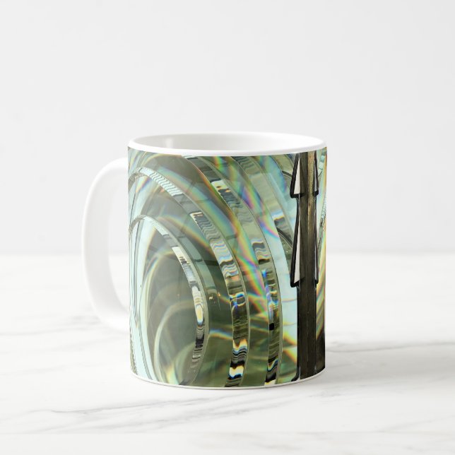 Frensel Lens, Cape Blanco Lighthouse, Oregon Coast Kaffeetasse (Vorderseite Links)