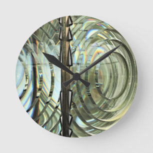 Frensel Lens, Cape Blanco Lighthouse, Oregon Coast Runde Wanduhr