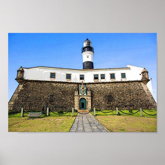 FRENTE DO FAROL DA BARRA - Salvador Ba Poster (Vorne)