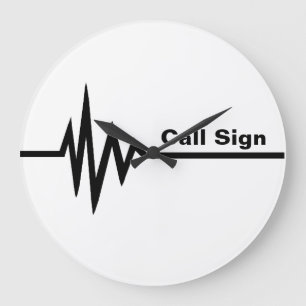 Frequency Line Wall Clock - Anpassen! Große Wanduhr