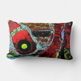 Frequency Serpent –  Abstract Energy Throw Pillow Lendenkissen