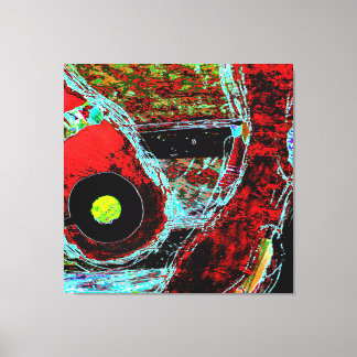 Frequency Serpent  Abstract Stretched Canvas Print Leinwanddruck