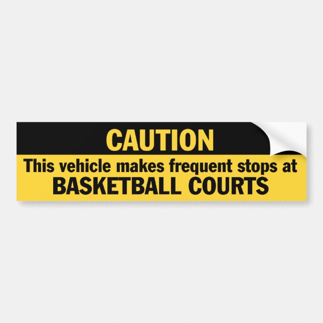 Frequentieren Sie Halt (Basketball) Autoaufkleber (Vorne)