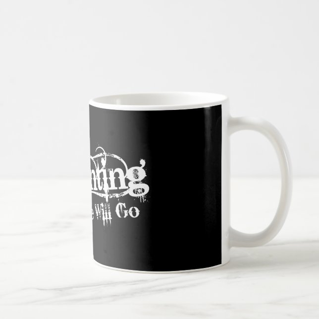 Frequentierend gehen wir LLC-Weiß-Logo Tasse (Rechts)