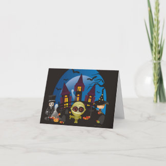 Frequentierende Halloween-Nächte Karte