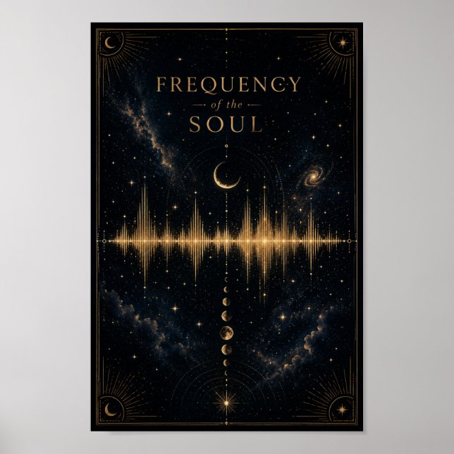 Frequenz der Seele Poster | Himmlische Schallwelle (Vorne)