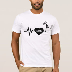 Frequenz-Linie Liebe-Schinken-Radio-T - Shirt-Wei T-Shirt