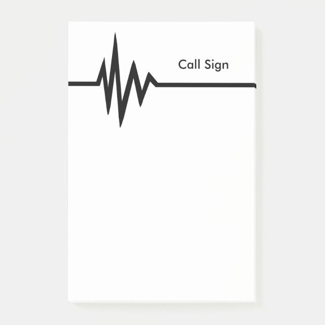Frequenz-Linie Post-Itanmerkungen fertigen es Post-it Klebezettel (Vorderseite)