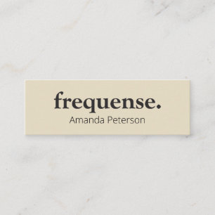 Frequenz. Mini Visitenkarte