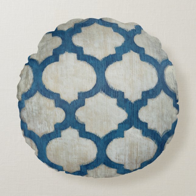 Frequenzsymmetrie II Rundes Kissen (Vorderseite)