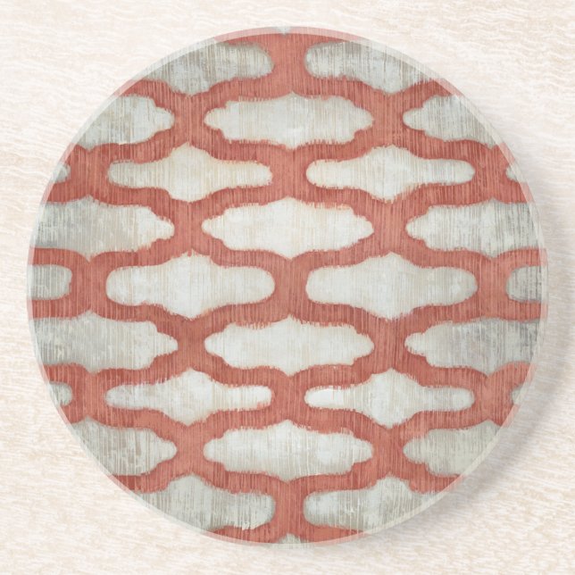 Frequenzsymmetrie VI Sandstein Untersetzer (Vorne)