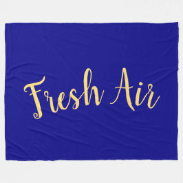 FRESH AIR Elegante Deep Royal Blue Hintergrund Fleecedecke