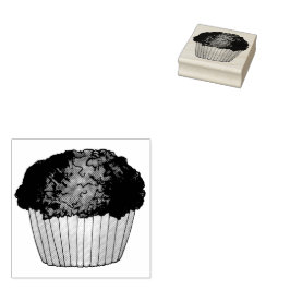 Fresh Baked Streusel Crumb Muffin Bake Sale Feinsc Gummistempel