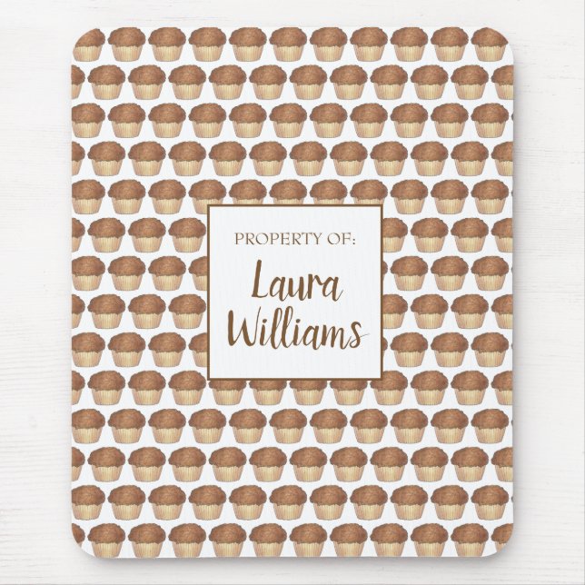 Fresh Baked Streusel Crumb Muffin Bake Sale Feinsc Mousepad (Vorne)