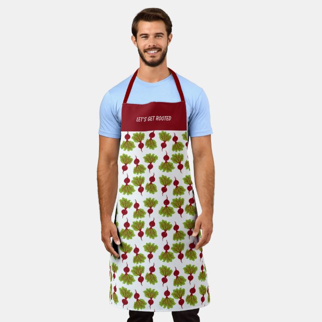 Fresh Beet Collection White Schürze (Getragen)