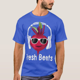 Fresh Beets Funny Cool Beet Headphone Music B T-Shirt