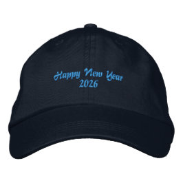 Fresh Beginning New Year 2026 Wishes-Hat Stylish Bestickte Baseballkappe