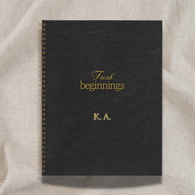 Fresh Beginnings Leather-Look Retirement Gift Notizbuch (Von Creator hochgeladen)