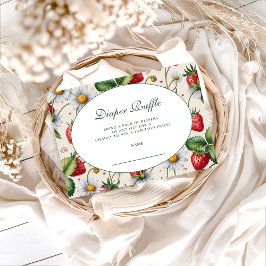 Fresh Berry Gingham Diapper Raffle Begleitkarte