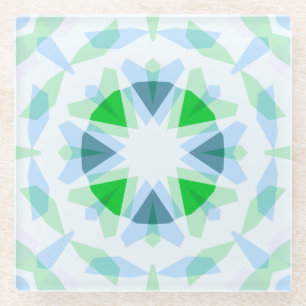 Fresh Blue Hübsch Green Star Dopamin Deco Kitsch Glasuntersetzer