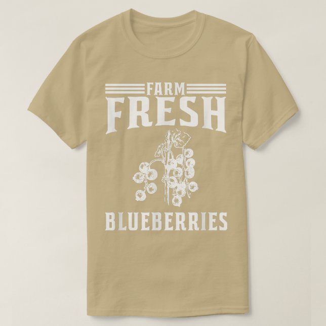 Fresh Blueberries Blueberry Bauer T-Shirt (Design vorne)