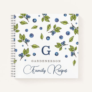 Fresh Blueberries Custom Notebook Notizbuch
