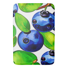 Fresh Blueberry Art Badematte