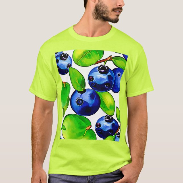 Fresh Blueberry Art T-Shirt (Vorderseite)