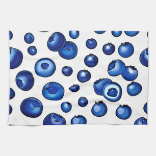 Fresh Blueberry Pattern Geschirrtuch
