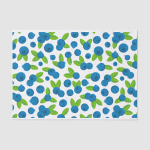 Fresh Blueberry Pattern Seidenpapier