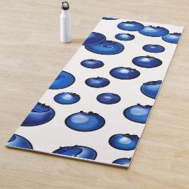 Fresh Blueberry Pattern Yogamatte