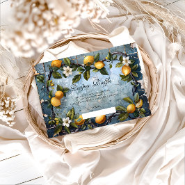 Fresh Botanical Lemon Diapper Raffle Begleitkarte