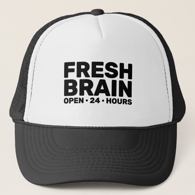 Fresh Brain™ Trucker-Mütze (Design in mittlerer Gr Truckerkappe (Vorderseite)