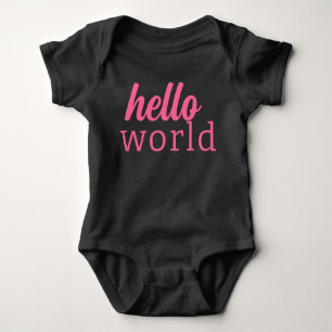 Fresh Brush Script Hello Romper Baby Strampler