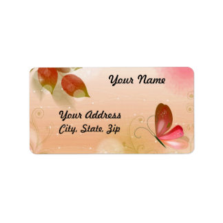 Fresh Butterfly 2 Adressaufkleber