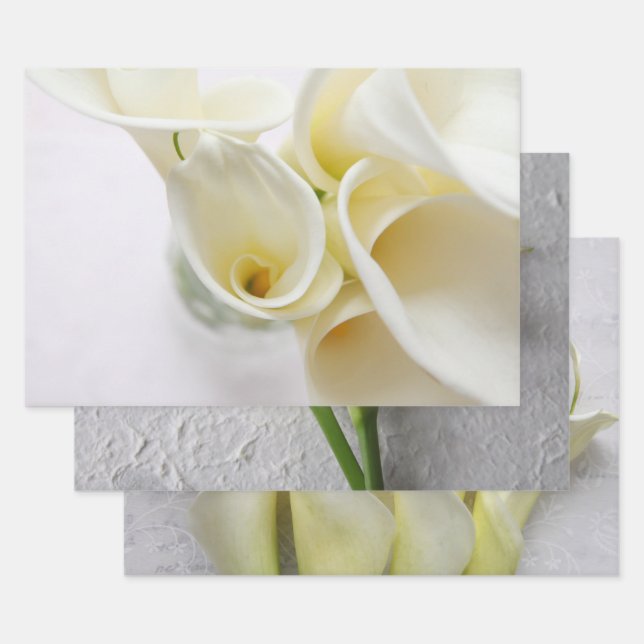 Fresh calla lis geschenkpapier set (Set)