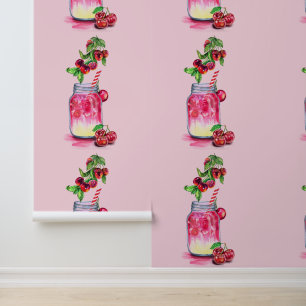 Fresh Cherry Drink Tapete