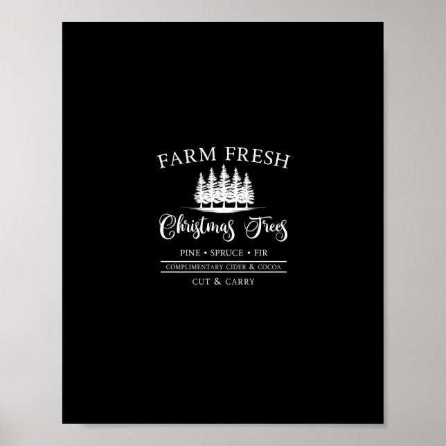 Fresh Christmas Trees Sweat Poster (Vorne)