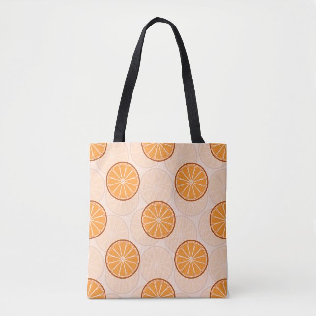 'Fresh Citrus' Lebendiges Orangenmuster (Vorderseite)