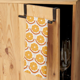 Fresh Citrus Slices Geometric Retro Kitchen Geschirrtuch