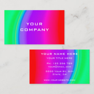 Fresh Colors Business Card - Rainbow Visitenkarte