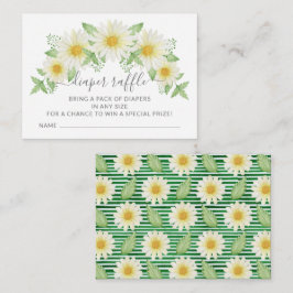 Fresh Daisy Baby Showdusche Windeln Raffle Ticket Begleitkarte