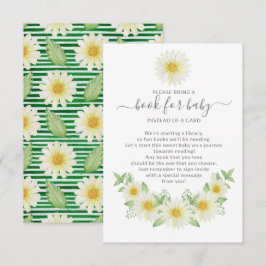 Fresh Daisy Baby Shower Book for Baby Begleitkarte