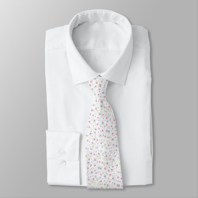 Fresh Design Floral Neck Tie Krawatte (Gebunden)