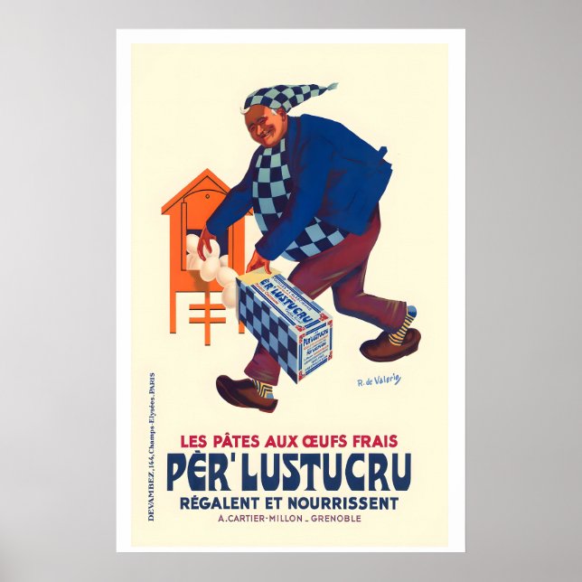 Fresh Egg Pasta Vintage Food&Drink Poster (Vorne)