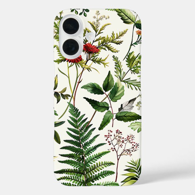 Fresh Elegant Delicate Botanical iPhone Case (Rückseite)